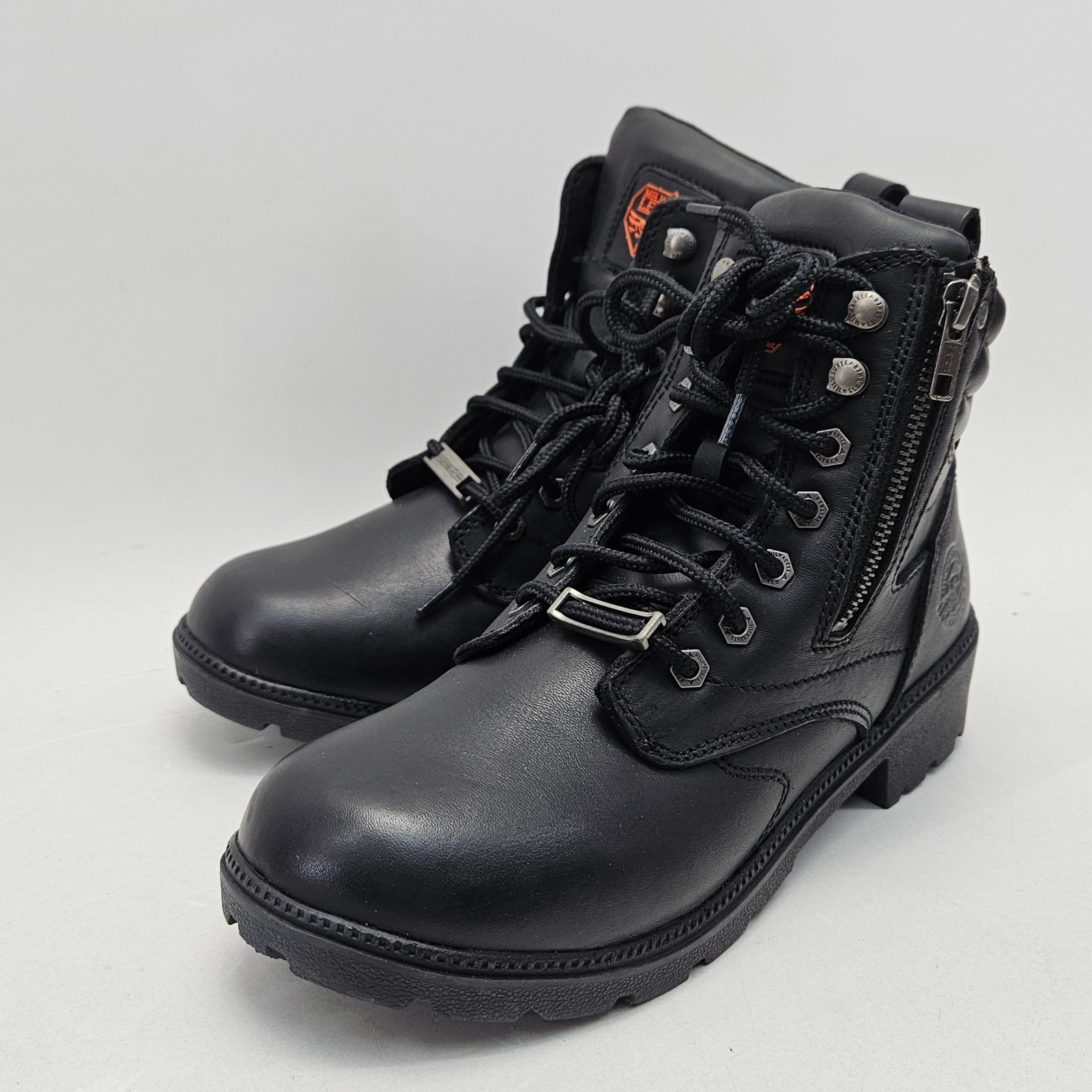 Milwaukee Leather Mbl9320w Women Black Motorcycle Boots Wide 9eee 3e Extra Wide